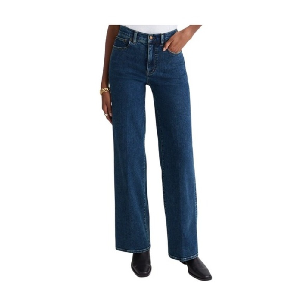 Madewell‎ The Perfect Vintage Wide-Leg Jean Nighthawk Dark Wash Denim 27